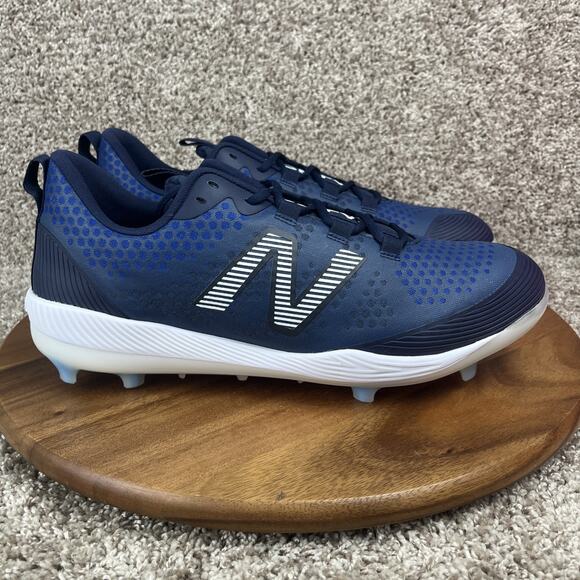 New Balance FuelCell Comp V3 Baseball Cleats Men's Size 15 Blue White Shoes - Picture 2 of 12